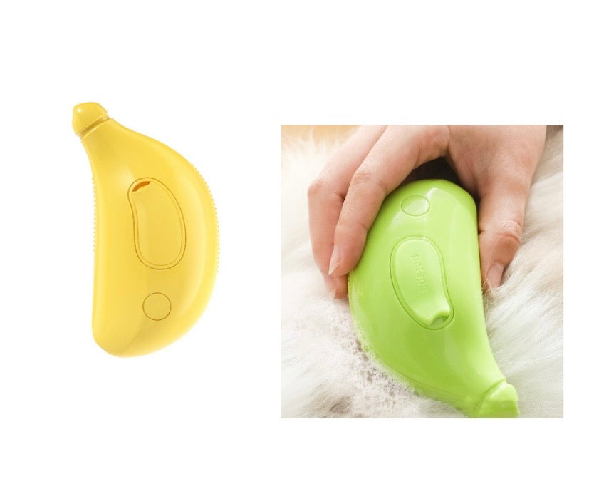 Spazzola 3-in-1 per Cani e Gatti – Pulizia, Rimozione Peli, Massaggio e Spray Vapore