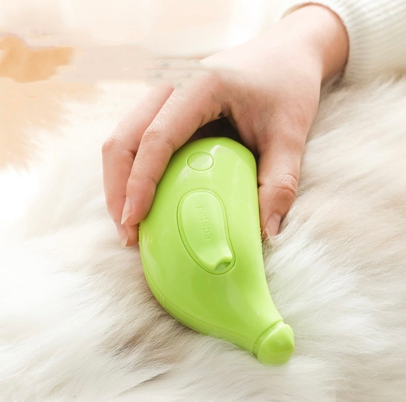 Spazzola 3-in-1 per Cani e Gatti – Pulizia, Rimozione Peli, Massaggio e Spray Vapore